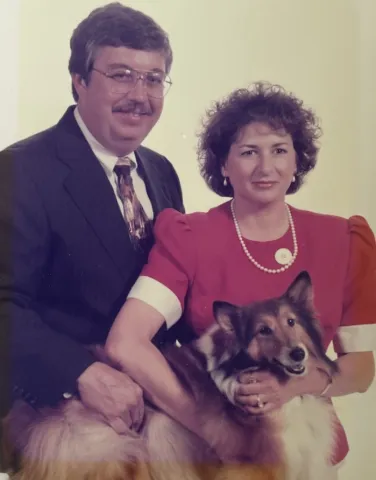 Maxine and Mike Shepard pictured with Star